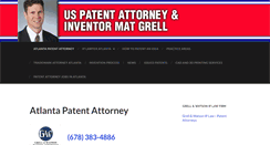 Desktop Screenshot of patentattorneysatlanta.com