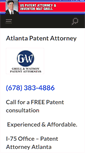 Mobile Screenshot of patentattorneysatlanta.com